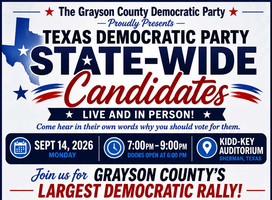 Democratic Candidates in Sherman Sept 14